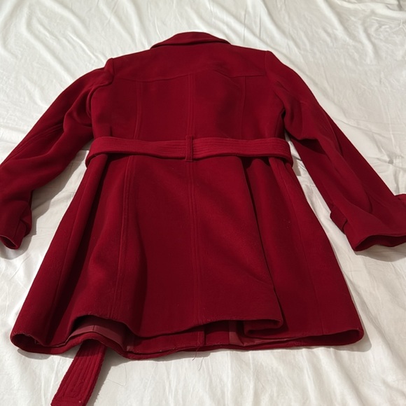 Michael Kors Collection Red Trench Coat Velvet - Picture 5 of 5